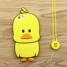 Load image into Gallery viewer, iphone5S手机壳苹果5保护套5S情侣卡通硅胶套SE全包防摔软外壳女