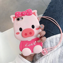 Load image into Gallery viewer, iphone5S手机壳苹果5保护套5S情侣卡通硅胶套SE全包防摔软外壳女