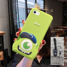 Load image into Gallery viewer, iphone5S手机壳苹果5保护套5S情侣卡通硅胶套SE全包防摔软外壳女