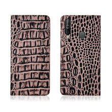 Load image into Gallery viewer, 三星A40S手机壳保护套硅胶防摔翻盖式SM-A3050真皮皮套男女款全包边A60元气版手机套简约软壳A70外壳新款鳄背