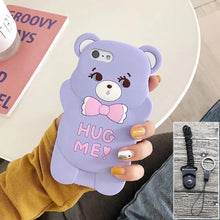 Load image into Gallery viewer, iphone5S手机壳苹果5保护套5S情侣卡通硅胶套SE全包防摔软外壳女