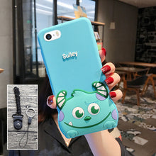 Load image into Gallery viewer, iphone5S手机壳苹果5保护套5S情侣卡通硅胶套SE全包防摔软外壳女