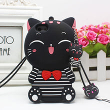 Load image into Gallery viewer, iphone5S手机壳苹果5保护套5S情侣卡通硅胶套SE全包防摔软外壳女