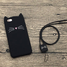 Load image into Gallery viewer, iphone5S手机壳苹果5保护套5S情侣卡通硅胶套SE全包防摔软外壳女