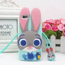 Load image into Gallery viewer, iphone5S手机壳苹果5保护套5S情侣卡通硅胶套SE全包防摔软外壳女