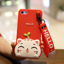 Load image into Gallery viewer, iphone5S手机壳苹果5保护套5S情侣卡通硅胶套SE全包防摔软外壳女