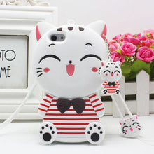 Load image into Gallery viewer, iphone5S手机壳苹果5保护套5S情侣卡通硅胶套SE全包防摔软外壳女