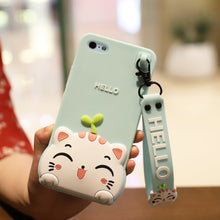 Load image into Gallery viewer, iphone5S手机壳苹果5保护套5S情侣卡通硅胶套SE全包防摔软外壳女