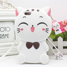 Load image into Gallery viewer, iphone5S手机壳苹果5保护套5S情侣卡通硅胶套SE全包防摔软外壳女