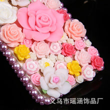 Load image into Gallery viewer, 百花争艳 三星S6 S5手机壳S7镶钻手机壳 NOTE5/3/4满钻保护套