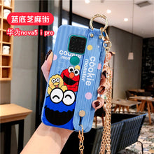 Load image into Gallery viewer, 个性卡通腕带华为mate30手机壳p30pro可背带斜挎链条mate20网红女款p20创意p30全包边lite软壳mate30pro日韩
