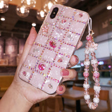 Load image into Gallery viewer, 网红夏季iphoneXs max苹果8plus手机壳7水钻贝壳纹XR保护套6少女