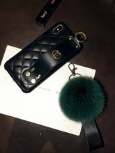 Load image into Gallery viewer, 潮牌苹果x手机壳女iPhone7plus皮腕带xr网红8毛绒XS支架6s新款max