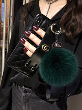 Load image into Gallery viewer, 潮牌苹果x手机壳女iPhone7plus皮腕带xr网红8毛绒XS支架6s新款max