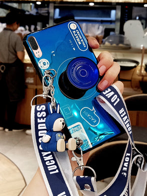 华为p20手机壳女款网红p30pro限量p10创意p9plus全包mate20x少女nova3防摔3i背带挂绳2s斜挎4潮5ins风20x5g版