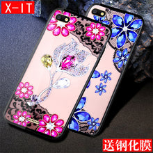 Load image into Gallery viewer, 红米6A手机壳小米红迷A6镶钻redmi 6a女款M1804C3CE保护套3CC防摔CT hongmi 6a外壳red mi 6a钢化膜HM 6A贴模