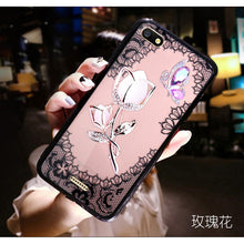 Load image into Gallery viewer, 红米6A手机壳小米红迷A6镶钻redmi 6a女款M1804C3CE保护套3CC防摔CT hongmi 6a外壳red mi 6a钢化膜HM 6A贴模