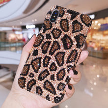 Load image into Gallery viewer, 网红iphone11pro max苹果8plus手机壳7水钻豹纹6保护套XR防摔Xs女