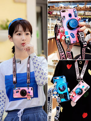 小米红米k20pro手机壳note8斜挎红米note7女款硅胶note5个性note4x高配版创意5超薄6a网红6pro潮plus背带挂绳