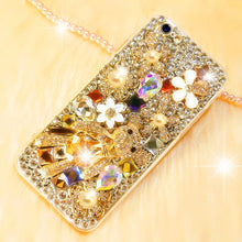 Load image into Gallery viewer, 奢华熊iphonex手机壳苹果8p带钻女款7plus镶钻女xsmax水钻ix潮牌欧美xr新款6s网红6plus满钻xmax硅胶iphonexr