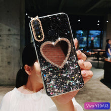 Load image into Gallery viewer, vivoy5s phone steel shell with protective sleeve vivo y19 film with crystal diamond voivu3 u3 personalized vovo y5s voviy19 DROP viv0u three all-inclusive fashion female housing vlvoy