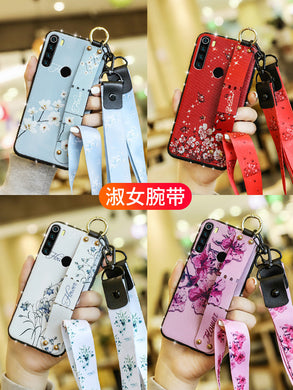 oppoRealmex2手机壳女Realme Q腕带挂绳realmext硅胶realme5全包防摔realme5pro软壳x2网红XT个性创意女款潮