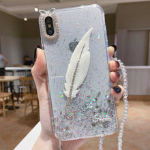 Load image into Gallery viewer, 三星s9手机壳镶钻超薄s8保护套note8黑色闪粉透明三星s9plus防摔时尚s8plus个性女生新款创意包边硅胶奢华