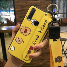 Load image into Gallery viewer, 爆款VIVO Y17手机壳腕带支架保护套Y3/Y15/Y12可爱卡通挂绳软壳