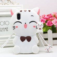 Load image into Gallery viewer, 招财猫iphonex手机壳xsmax卡通苹果7防摔8plus可爱xr硅胶套6s女xs