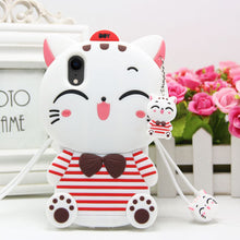 Load image into Gallery viewer, 招财猫iphonex手机壳xsmax卡通苹果7防摔8plus可爱xr硅胶套6s女xs