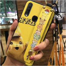 Load image into Gallery viewer, 爆款VIVO Y17手机壳腕带支架保护套Y3/Y15/Y12可爱卡通挂绳软壳