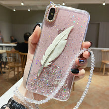 Load image into Gallery viewer, 三星s9手机壳镶钻超薄s8保护套note8黑色闪粉透明三星s9plus防摔时尚s8plus个性女生新款创意包边硅胶奢华