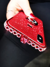 Load image into Gallery viewer, 苹果x手机壳新款xs max水钻金属边框iphonex防摔满钻网红xR女闪粉8plus带钻7plus高档6p边框壳6splus个性创意