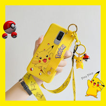Load image into Gallery viewer, 三星s9手机壳女款腕带s10plus皮卡丘s10防摔挂脖绳三星s10+创意s10e可爱挂饰S9PLUS手机套卡通三星s9+保护套