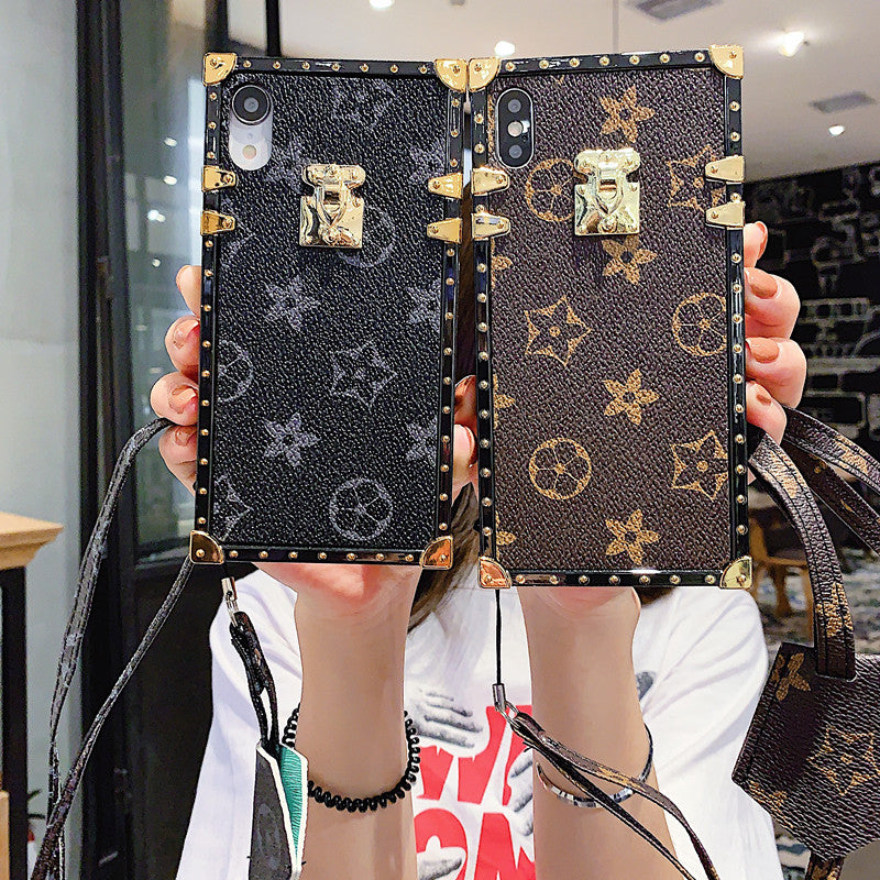 唐嫣同款苹果11promax/7plus手机壳老花oppor15潮牌vivoy85软胶8x