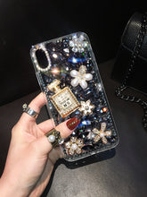 Load image into Gallery viewer, 大气潮牌苹果x手机壳8plus水钻香水瓶iPhone7plus软壳6s潮女iPhonexsmax保护套宝石6plus硅胶8X创意网红ins新