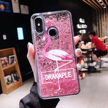 Load image into Gallery viewer, 火烈鸟小米8手机壳8青春版mix2s红米6女note5流沙6X流动5X透明MIX2液体note3网红max2八液态6A硅胶六redmi6潮