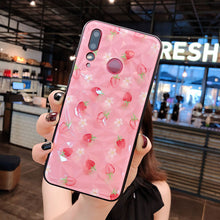 Load image into Gallery viewer, 草莓华为nova4手机壳潮牌女款华为nova5/3i/3e保护套4E全包防摔3/2S硬壳P20lite软硅胶荣耀10/8X/畅享9P外壳