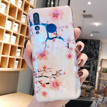 Load image into Gallery viewer, 梅花蓝光华为mate30pro手机壳p30个性创意p20p硅胶支架mate20保护套荣耀20防摔情侣男女款nova5pro/4时尚软壳