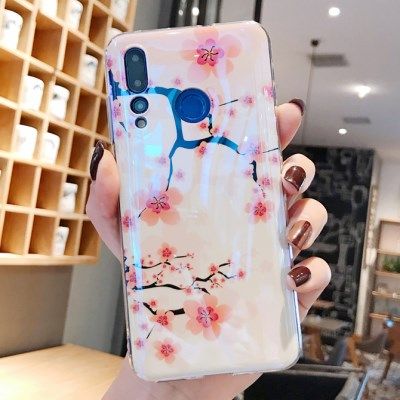 梅花蓝光华为mate30pro手机壳p30个性创意p20p硅胶支架mate20保护套荣耀20防摔情侣男女款nova5pro/4时尚软壳