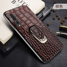 Load image into Gallery viewer, 华为p30手机壳真皮p30pro皮套p30lite保护套带磁吸指环支架p20定制高档p20por皮革全包防摔个性男款/士限量版