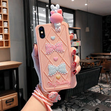 Load image into Gallery viewer, 卡通可爱立体趴趴狗苹果XSMax/XR手机壳11Pro蓝色星辰iphone8plus软硅胶7plus带挂绳个性创意6sp全包防摔套潮