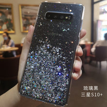 Load image into Gallery viewer, 三星s10手机壳s8+保护套s9透明软硅胶三星s10+全包防摔硬超薄s9+奢华闪粉星空网红潮牌女款个性创意十plus