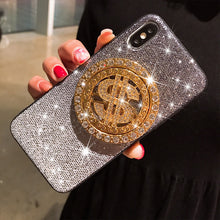 Load image into Gallery viewer, 小红书三星S9手机壳S10+美金旋转s10e赚钱S8 Plus保护套Note9渐变闪粉A80网红Note8/A70水钻A60/A40S/M40/M30