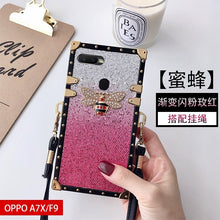 Load image into Gallery viewer, oppoa7x手机壳oppo a7x奢华闪粉0pp0f9蜜蜂opp潮女cph1823新款ooppF9 PBBM00防摔F9网红潮女oppo18013保护套