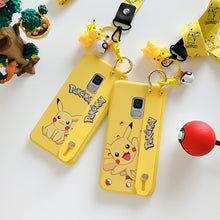 Load image into Gallery viewer, 三星s9手机壳女款腕带s10plus皮卡丘s10防摔挂脖绳三星s10+创意s10e可爱挂饰S9PLUS手机套卡通三星s9+保护套
