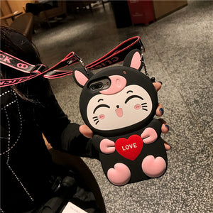 华为p20pro手机壳nova4软P30pro保护套nova5i卡通硅胶防摔P30少女款华为nova3i全包nova5pro可爱猫咪手机软壳