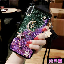 Load image into Gallery viewer, 华为p20pro手机壳p30女款网红p10plus流沙液体流动个性por水钻nova3创意4日韩3i硅胶2s潮牌荣耀9i防摔v20全包