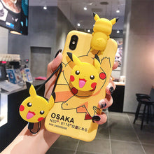 Load image into Gallery viewer, 皮卡丘OPPOA3手机壳A5硅胶A3S少女款A7软壳A5S可爱A39挂绳A57卡通A59保护套A59S支架A73黄色A79动漫A83挂件A1