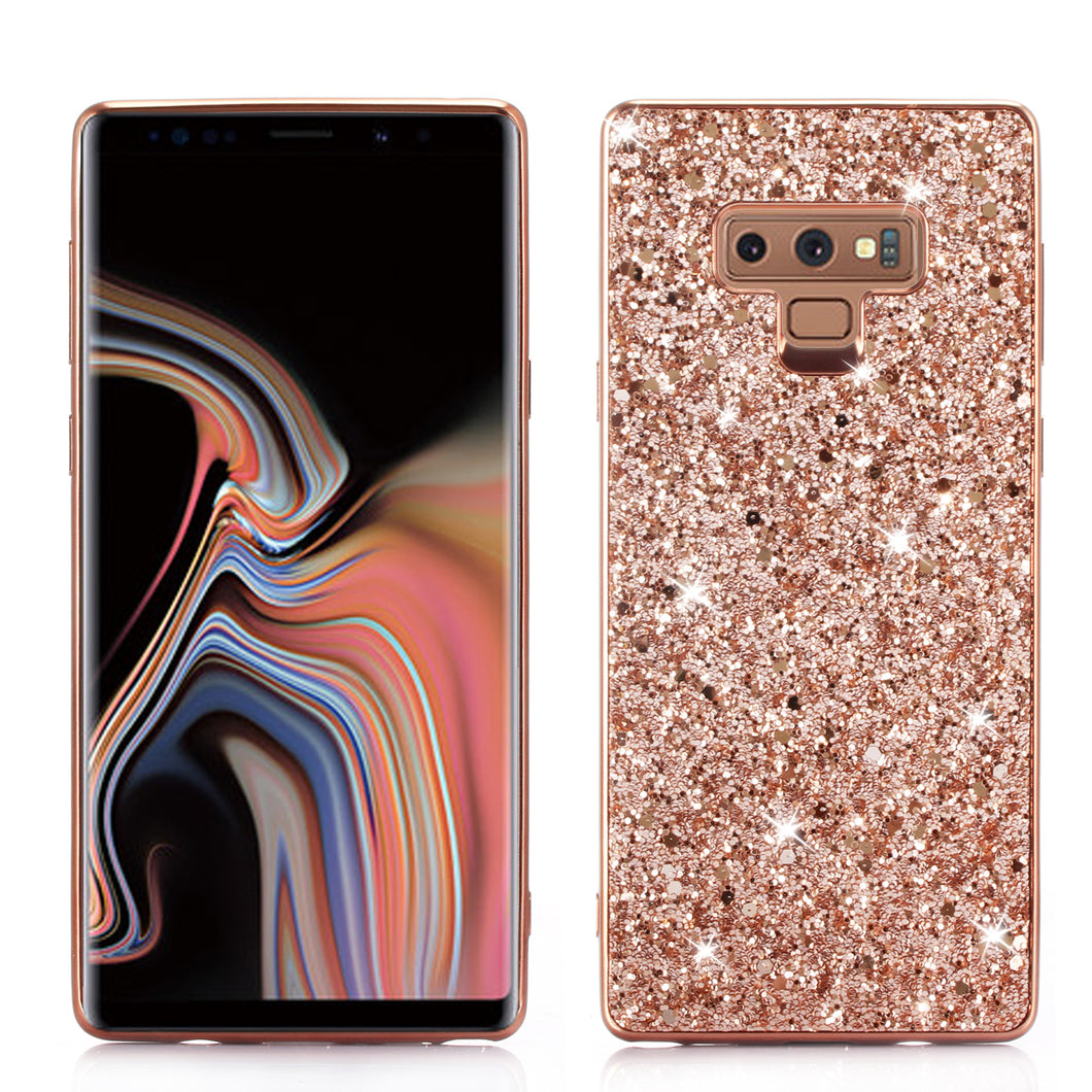 三星note9 闪粉亮片J8/j4手机壳J7奢华女s7/s7edge保护套a8 plus